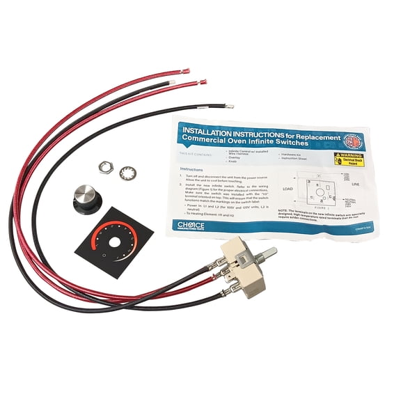 Infinite Control Switch Kit, 208V, fits Hatco Commercial Oven, R02.19.017.00
