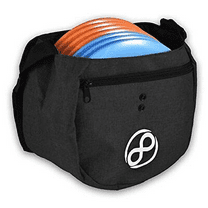 Infinite Discs Easy Bag - Disc Golf Starter Bag, Storage for 10 Discs (Black)