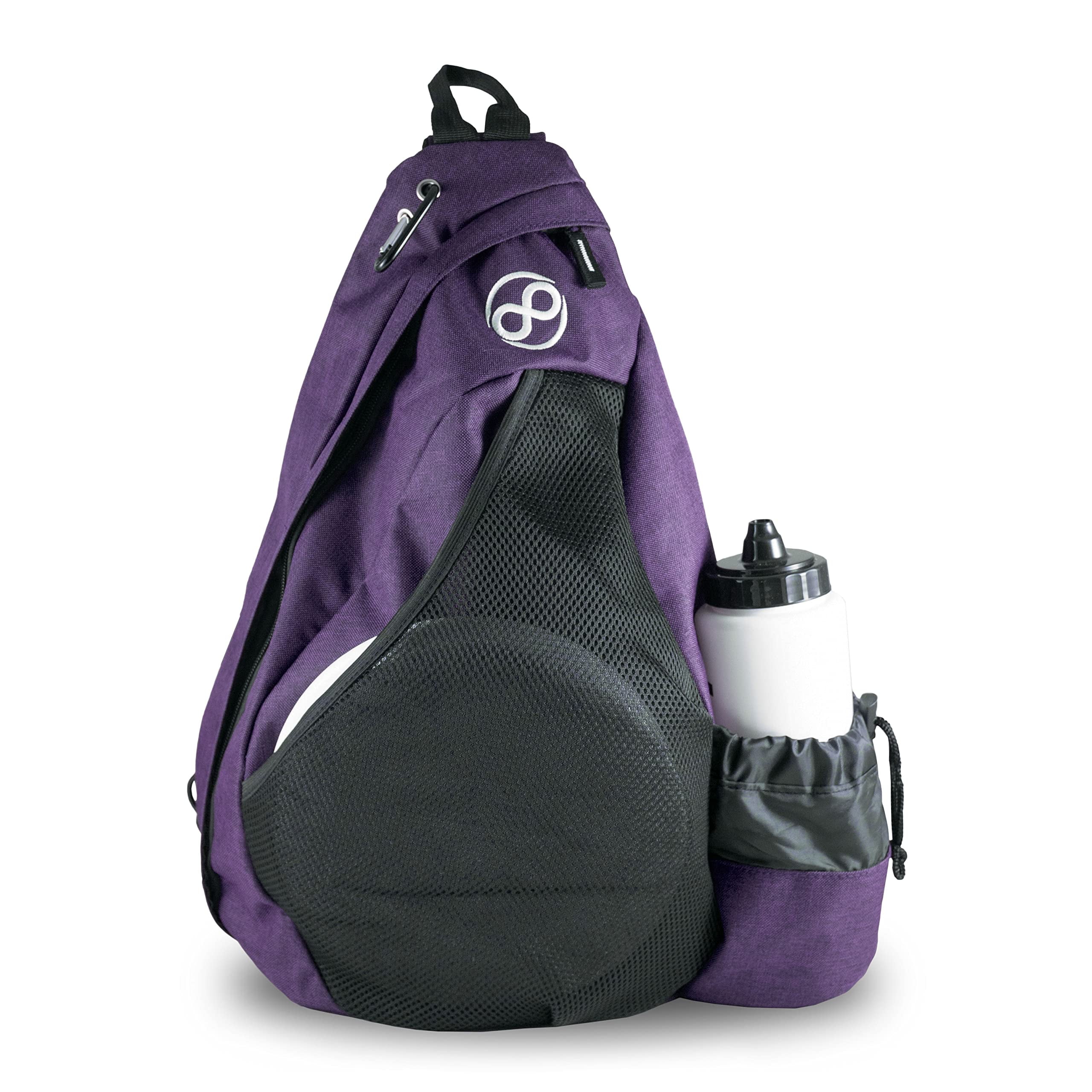 Infinite Discs Slinger Deluxe Disc Golf Backpack for Quick Disc Storage, 12 Discs in Your Bag (Purple)