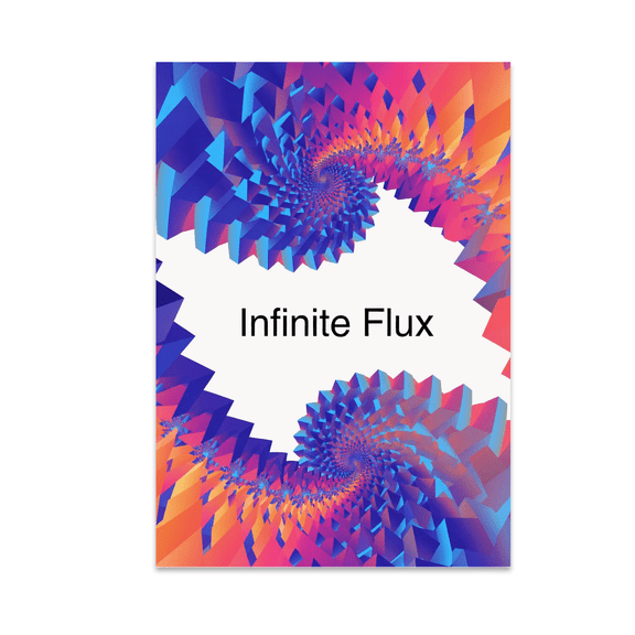 Infinite Flux Abstract Fractal Art - Modern Art Enthusiast - 13x19 Poster Print