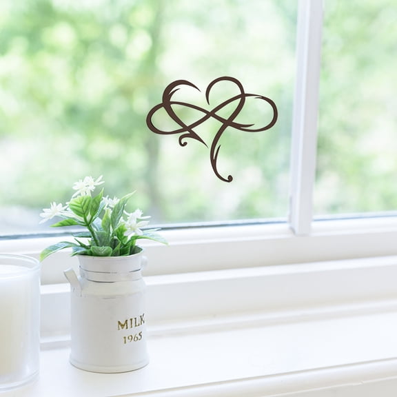 Infinite Heart Art Home Window Glass Living Room Sticker Wall Sticker Decoration