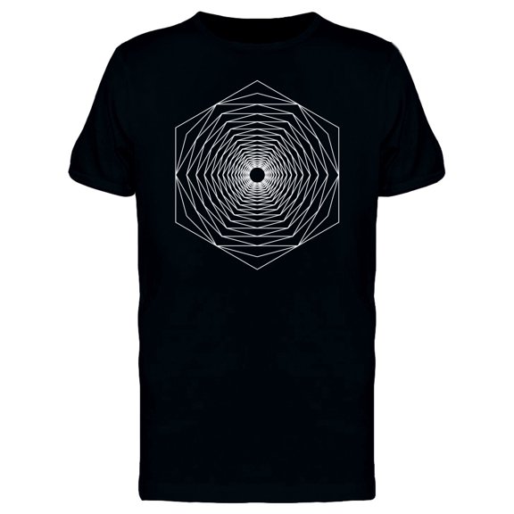 Infinite Hexagon Design T-Shirt Men -Image by Shutterstock, Male Large