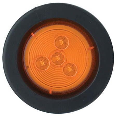 Infinite Innovations Amber Trailer Marker LED Light Kit 2-1/2" Diameter Amber With Rubber M