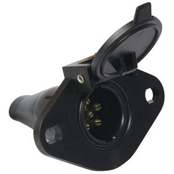 Uriah Products® UE048425 Plastic 6-Way Round Vehicle End Trailer Connector