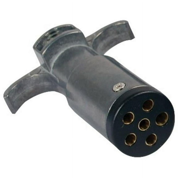 Infinite Innovations UE600004 6 Way Round Pin Trailer End Connector