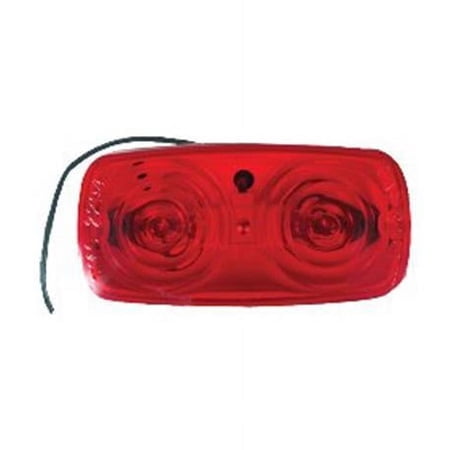 Infinite Innovations UL138001 Red Double Bulls Eye Lens Trailer Marker Clearance Light