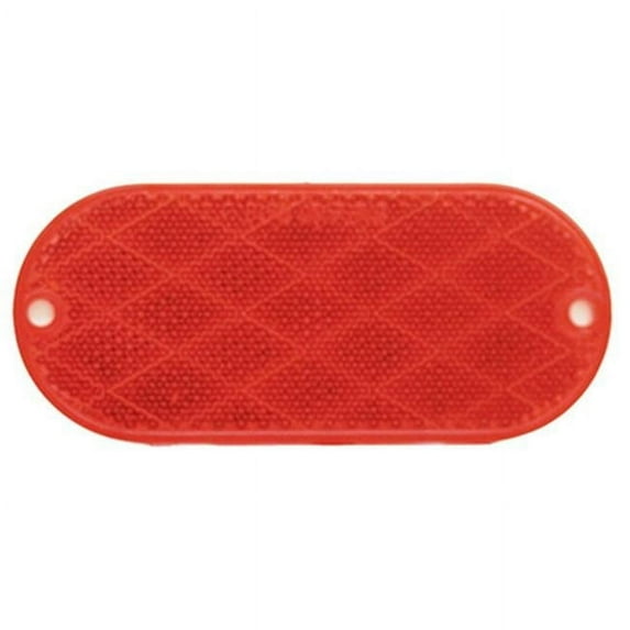 Infinite Innovations UL480001 Oval Trailer Reflector - Red