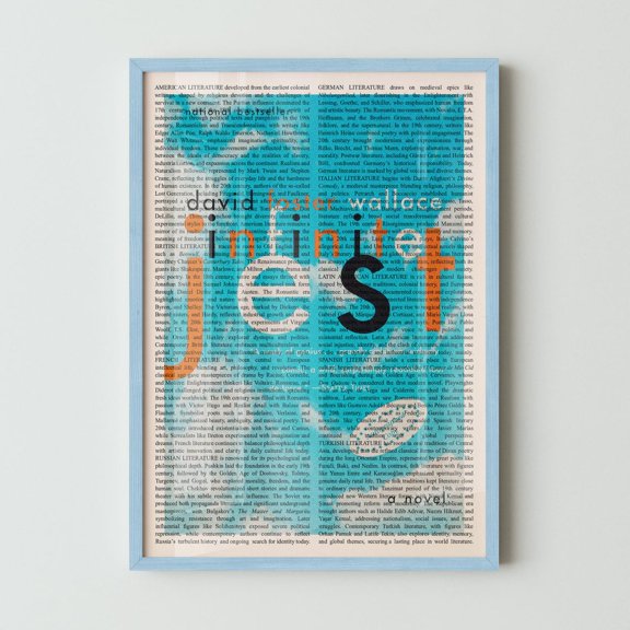 Infinite Jest Book Wall Art Print, Unframed Paper Poster 8x10in