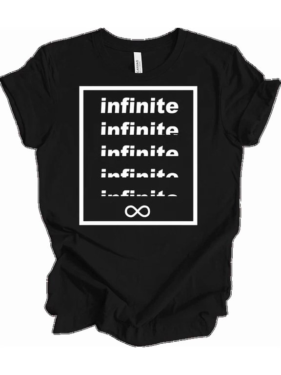 Infinite Lists Merch T-Shirt Infinity Symbol Minimalist Infinite List Tee BLACK Unisex S-5XL Hot Trending Shirt Birthday Gift