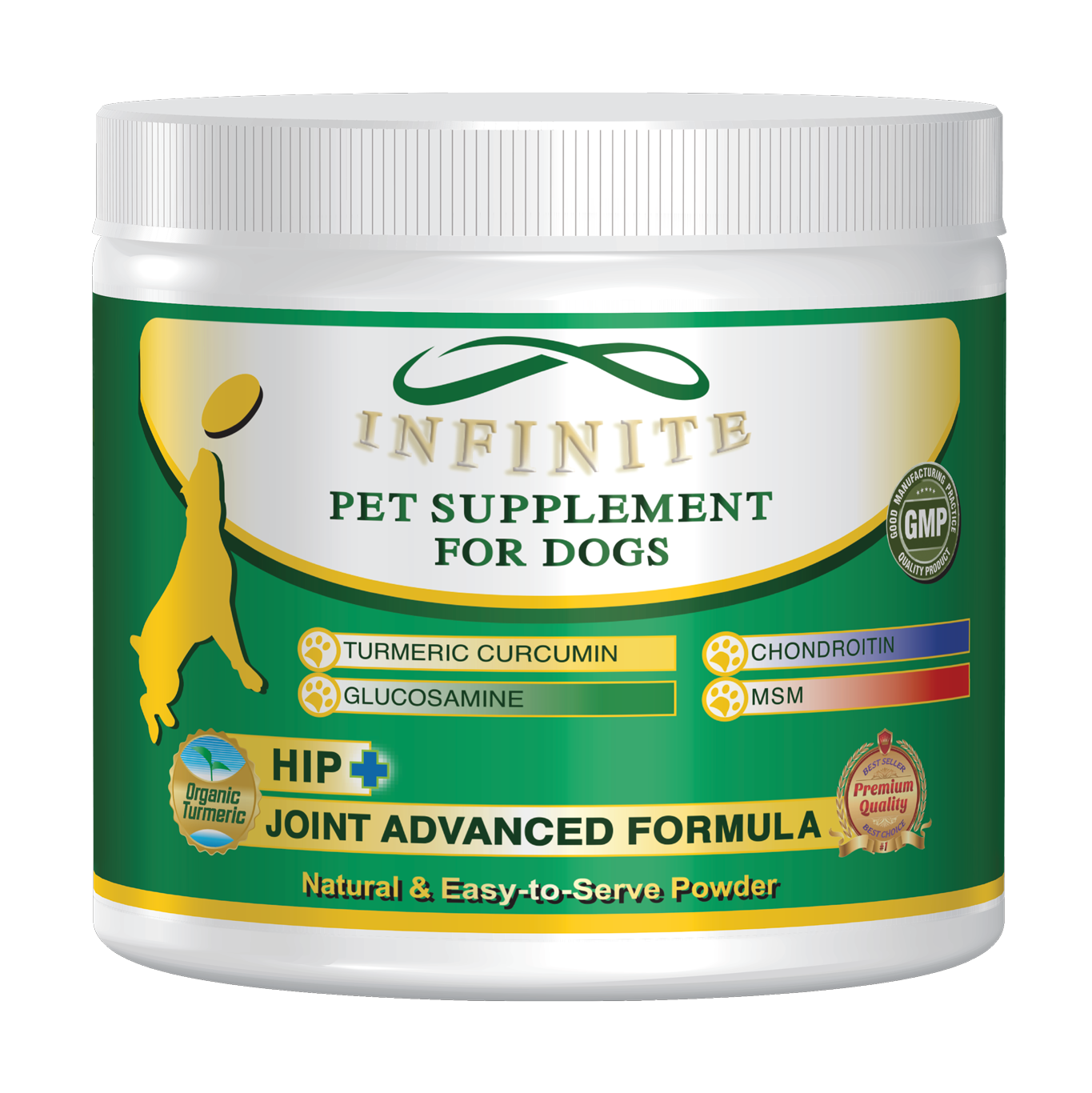 Infinite Pet Hip+Joint Advanced for Dogs (Powder), 90 Servings - image 1 of 6
