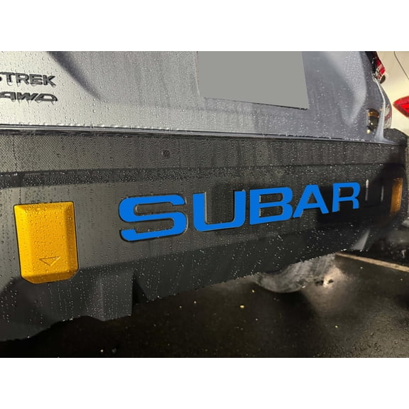 Infinite SPLY Rear Bumper Letters Compatible with 2024 Crosstrack Wilderness Edition 1/16" ABS Plastic with Adhesive- Blue