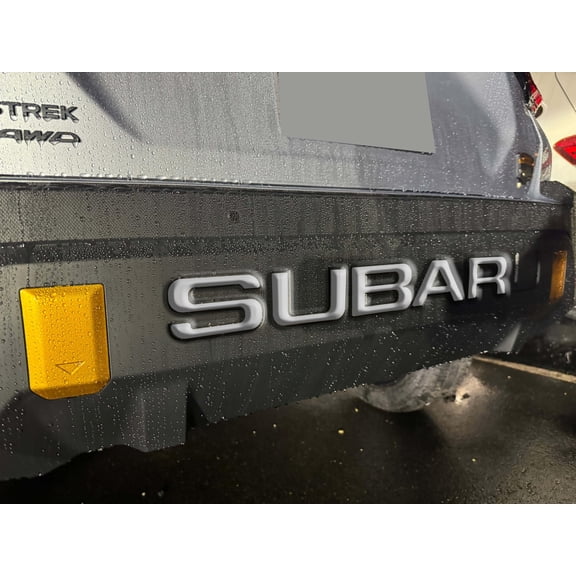 Infinite SPLY Rear Bumper Letters Compatible with 2024 Crosstrack Wilderness Edition 1/16" ABS Plastic with Adhesive- Chrome