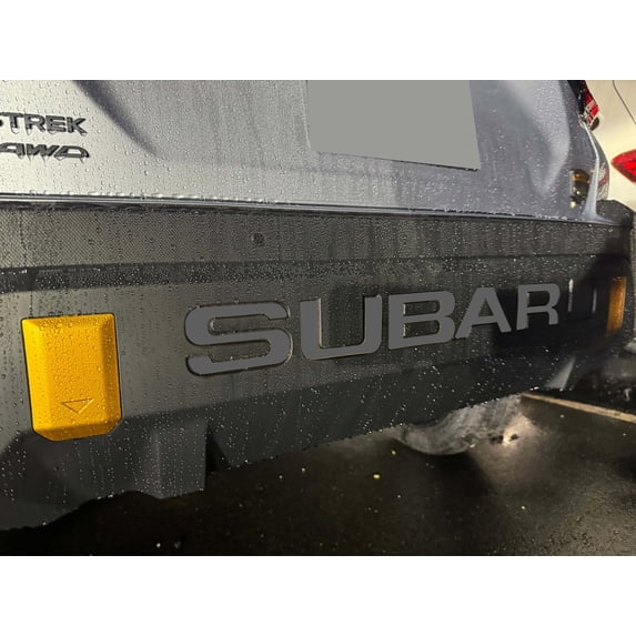 Infinite SPLY Rear Bumper Letters Compatible with 2024 Crosstrack Wilderness Edition 1/16" ABS Plastic with Adhesive- Dark Grey