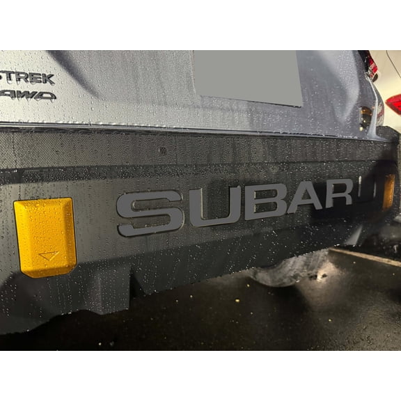 Infinite SPLY Rear Bumper Letters Compatible with 2024 Crosstrack Wilderness Edition 1/16" ABS Plastic with Adhesive- Dark Grey