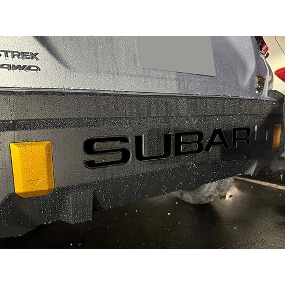 Infinite SPLY Rear Bumper Letters Compatible with 2024 Crosstrack Wilderness Edition 1/16" ABS Plastic with Adhesive- Mate Black
