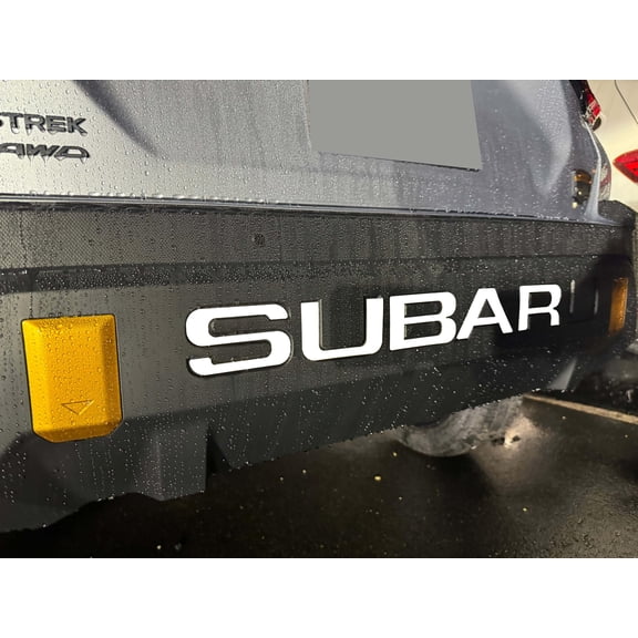 Infinite SPLY Rear Bumper Letters Compatible with 2024 Crosstrack Wilderness Edition 1/16" ABS Plastic with Adhesive- White