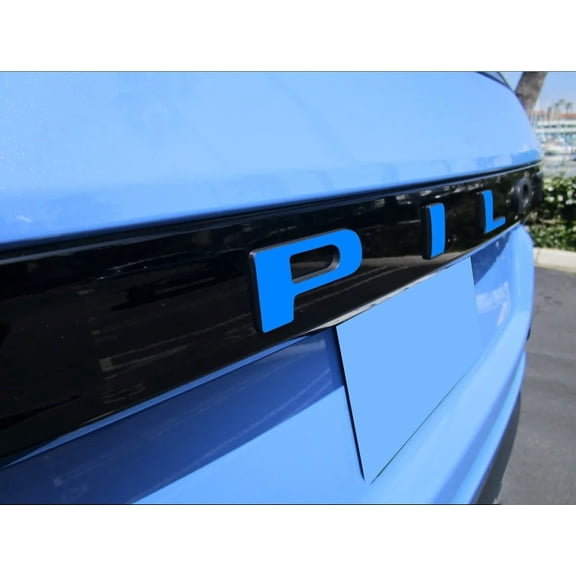 Infinite SPLY Rear Tailgate Hatch Letters Compatible with 2023-2024+ Honda Pilot 1/16" ABS Plastic with Adhesive- Chrome