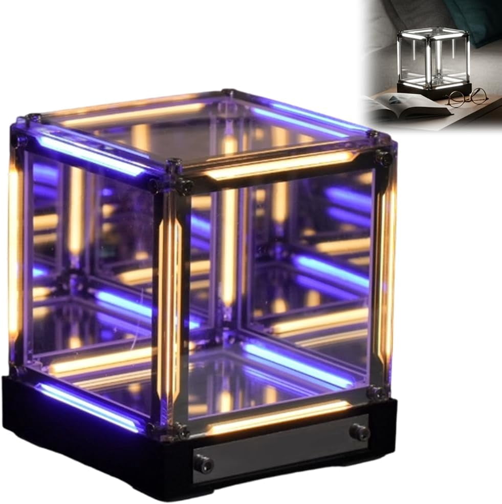Infinite Space Abyss Lamp 2026 New Acrylic Mirror Cube Touch Dimmable Infinite Space Abyss Lamp 2026 New Acrylic Mirror Cube Touch Dimmable Night Light Type C Recharge Ambient Lighting Bedroom Game Room Living Space Ba767fef 2b3e 4448 Bb03 