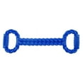 thumbnail image 1 of Infinite Tug Dog Toy Braided TPR Texture Tough Rubber Handles 18" Choose Color (Blue), 1 of 1