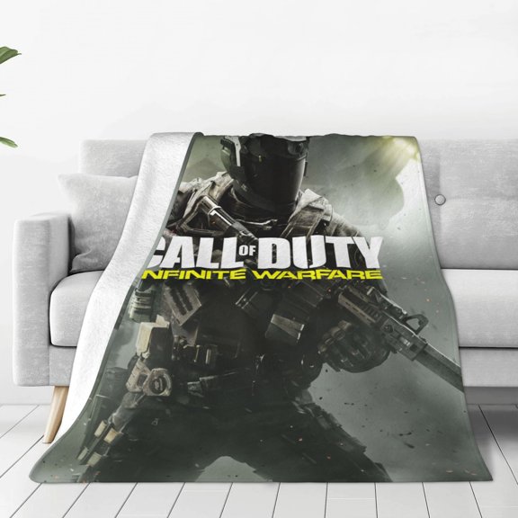 Infinite Warfare Call Soft Micro Fleece Cozy Throw Blanket Lightweight Fuzzy Flannel Blankets Sofa Decor Gifts