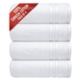 thumbnail image 1 of Infinitee Xclusives 100% Turkish Cotton Hand Towels 16 x 30 inches Pack of 4, White, 1 of 8