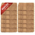 thumbnail image 1 of Infinitee Xclusives 12 Pack Premium Sand soft Wash Cloths and Face Towels, 13x13 100% Cotton, 1 of 9