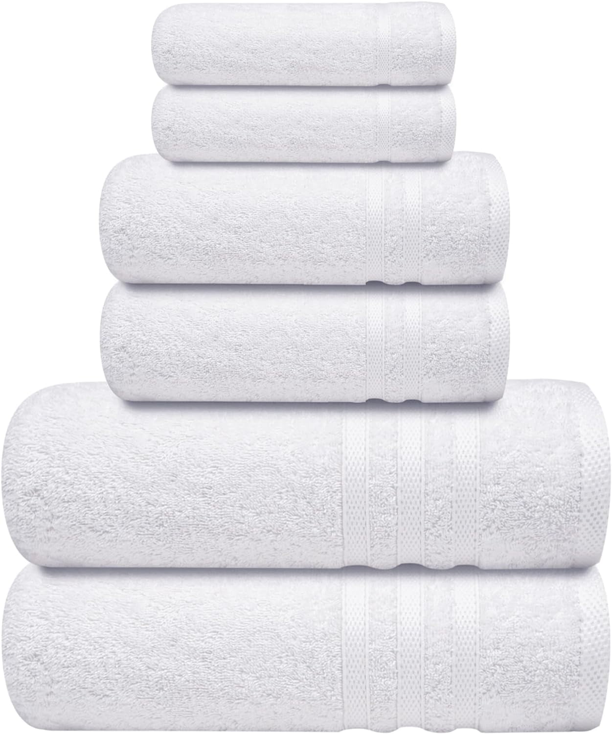 Infinitee Xclusives 6Piece Turkish Cotton Bathroom Towels Set