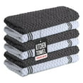 thumbnail image 1 of Infinitee Xclusives Gray Kitchen Towel Pack of 6 - 100% Cotton - 15x25 inches., 1 of 10