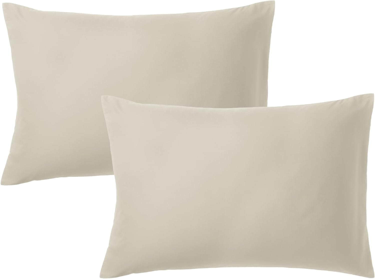 Infinitee Xclusives Pillow Cases Queen Size Set of 2 Beige Standard