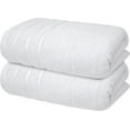 thumbnail image 1 of Infinitee Xclusives Premium Brilliant White Bath Towels - Pack of 2 - 27 x 54 inches, 1 of 12