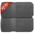 thumbnail image 1 of Infinitee Xclusives Premium Dark Grey Bath Sheets Towels for Adults - Pack of 2 - Large Bath Towels 35x70, 1 of 8