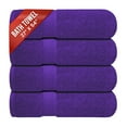 thumbnail image 1 of Infinitee Xclusives Premium Purple Bath Towels - Pack of 4 - 27 x 54 inches, 1 of 9