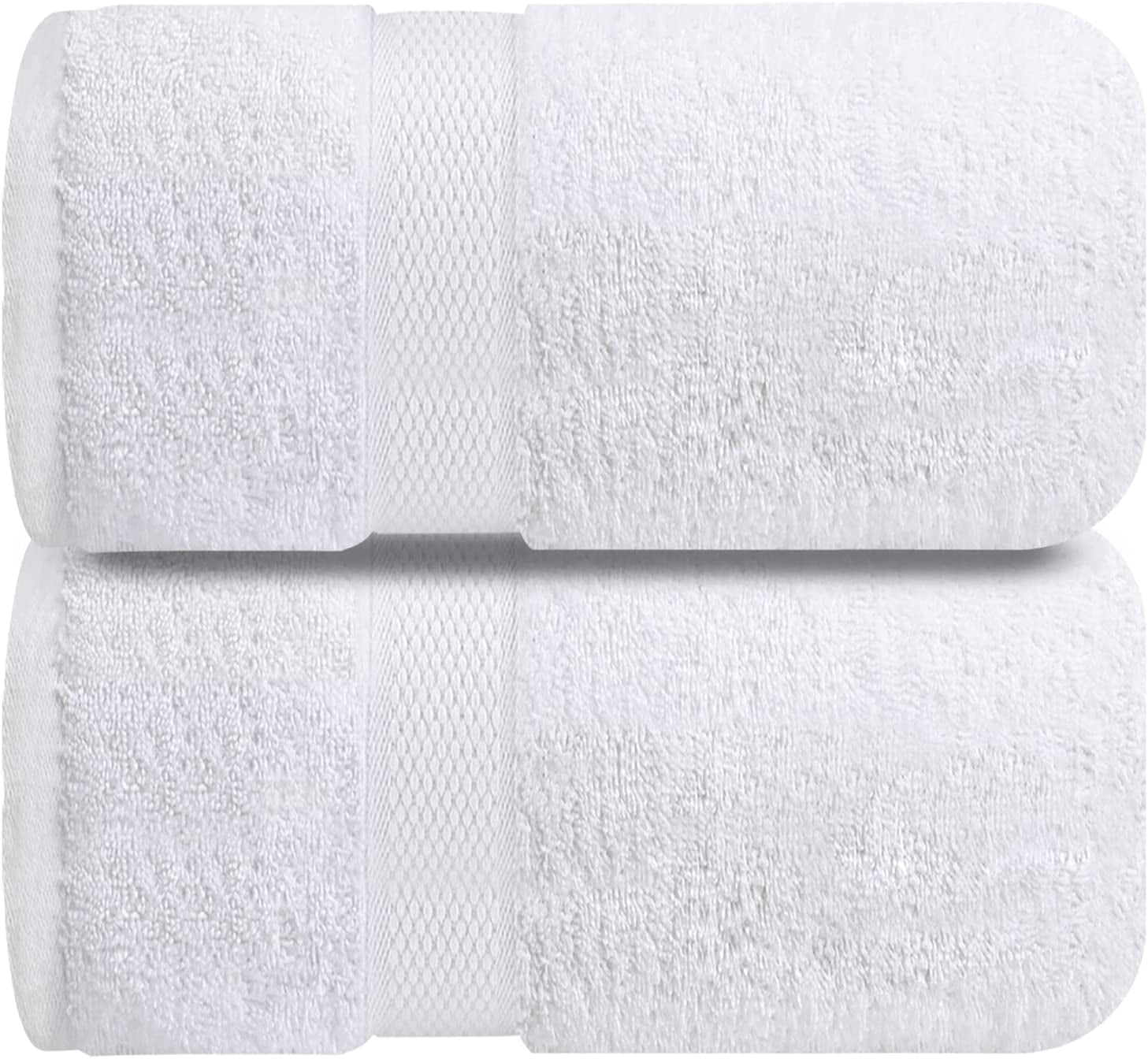 Infinitee Xclusives White Bath Sheets Towels 2 Pack Large Bath Towels