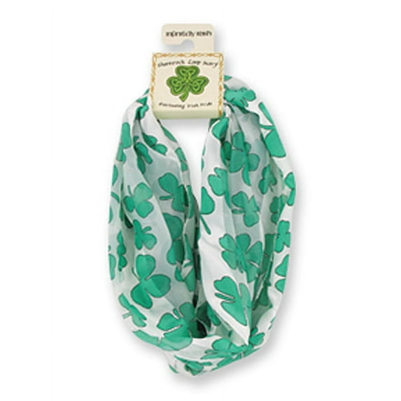 Infinitely Irish Shamrock Loop Scarf