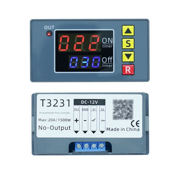 Infinites Delay Timers Module with Double Digital Display for Practical Timing in Various Applications Daily Use