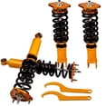 thumbnail image 1 of Infiniti G37 Coilover Suspension Kit – Adjustable Height, Gold Finish – OEM Fit 2009-2015 RWD Sedan – 55CrSi Steel – SKU: 16942161 – Engine/Suspension System, 1 of 6