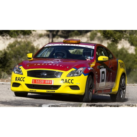 Infiniti G37 Coupe Car Zero 120 - 24x36 Inch Laminated Poster - Stunning Detail and Bold Colors