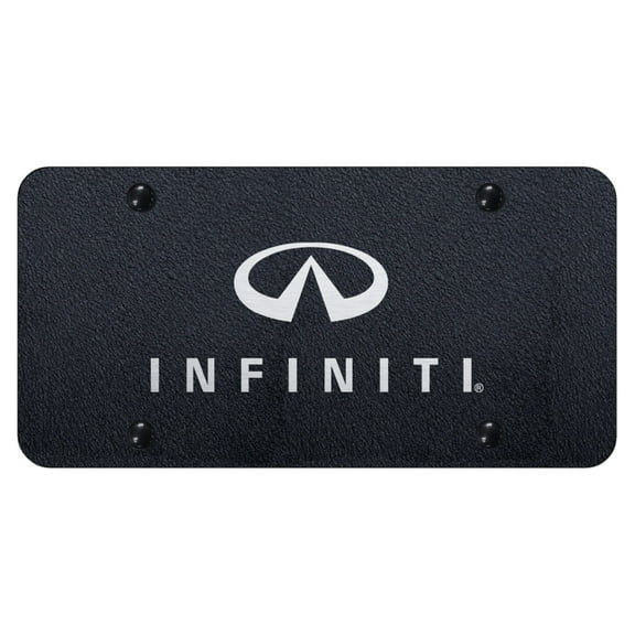 Infiniti Laser Etched Logo License Plate (Rugged Black)