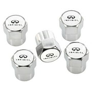 Infiniti Logo Chrome Valve Cap Covers