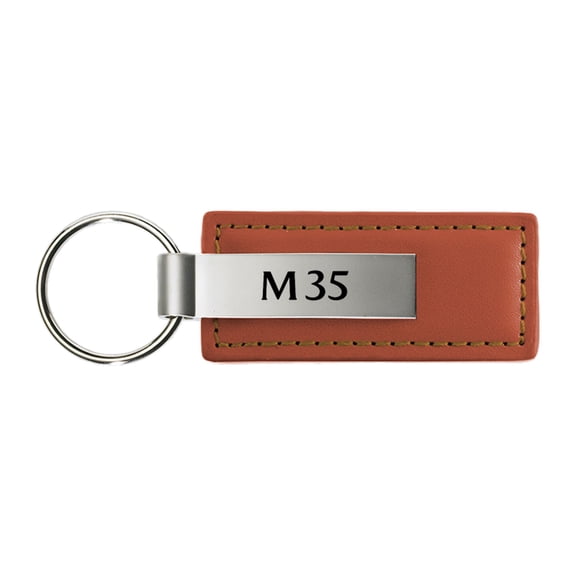 Infiniti M35 Rectangular Leather Key chain (Brown)