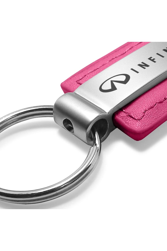 Infiniti Pink Leather Key Chain