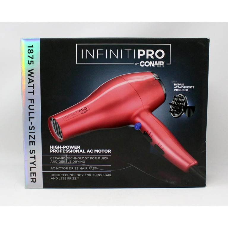 Infiniti Pro Conair Ionic Blow Dryer 1875 Watts, Full Size, AC