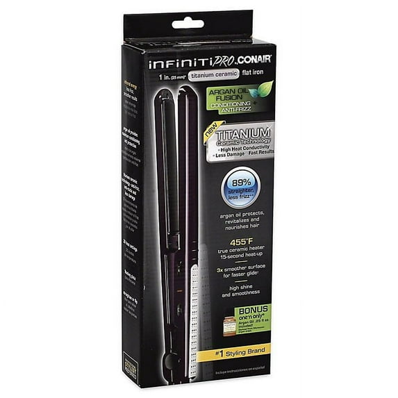 Infiniti Pro by Conair Titanium Ceramic 1-Inch Flat Iron