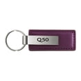 thumbnail image 1 of Infiniti Q50 Rectangular Leather Key chain (Purple), 1 of 2