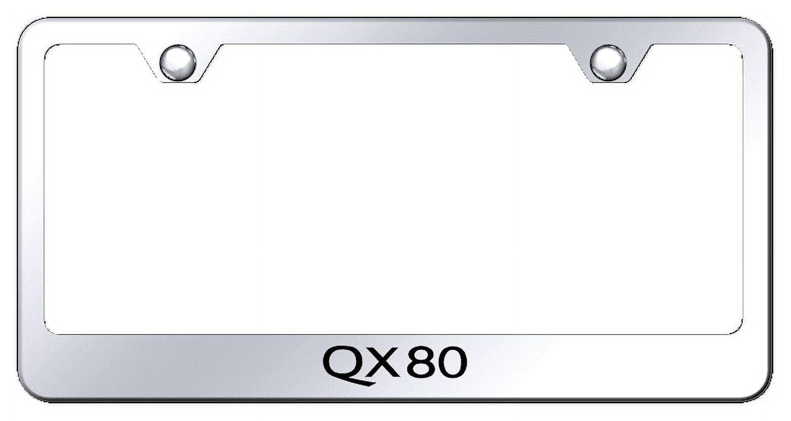 Infiniti QX80 Laser Etched Logo Stainless Steel License Plate Frame ...
