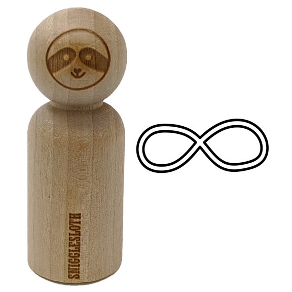 Infiniti Symbol Sketch Outline Rubber Stamp for Scrapbooking Crafting Stamping - Small 3/4 Inch