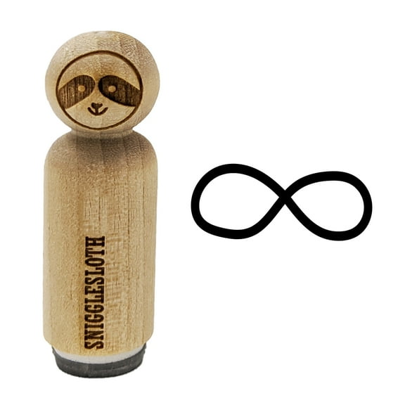 Infiniti Symbol Sketch Solid Rubber Stamp for Scrapbooking Crafting Stamping - Mini 1/2 Inch