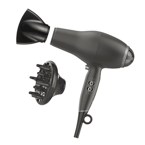 INFINITI PRO CONAIR FloMotion Pro Hair Dryer, Black, Diffuser and Concentrator Attachments