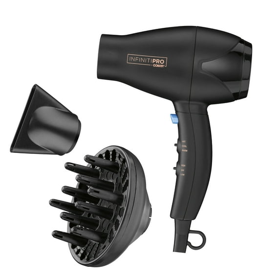 INFINITI PRO CONAIR Mighty Mini Hair Dryer, Compact Travel Blow Dryer