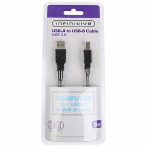 Infinitive USB-A to USB-B Cable USB 2.0 - 6ft 1.0 ea